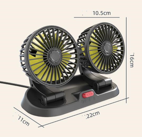 MZ Electronics Car Fan Rotatable