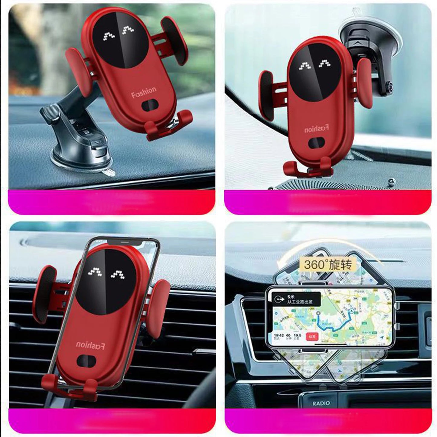 Smart Wireless Car Charger 30W