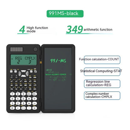 2 In 1 Foldable Scientific Calculators Handwriting Tablet Learning Function Calculator