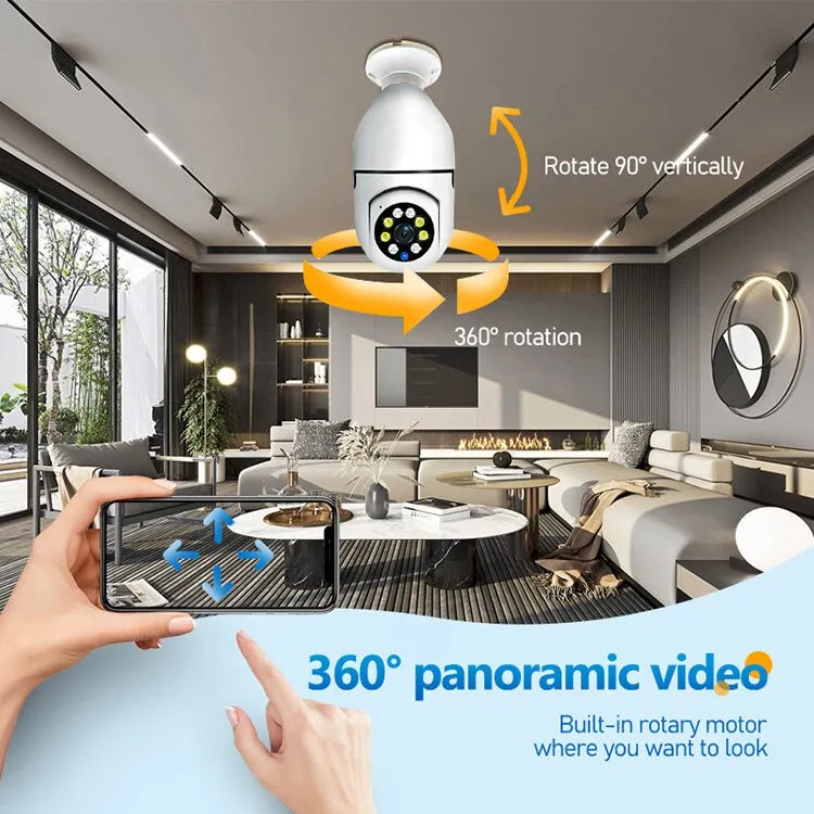 5G Bulb E27 Surveillance Camera Full Color