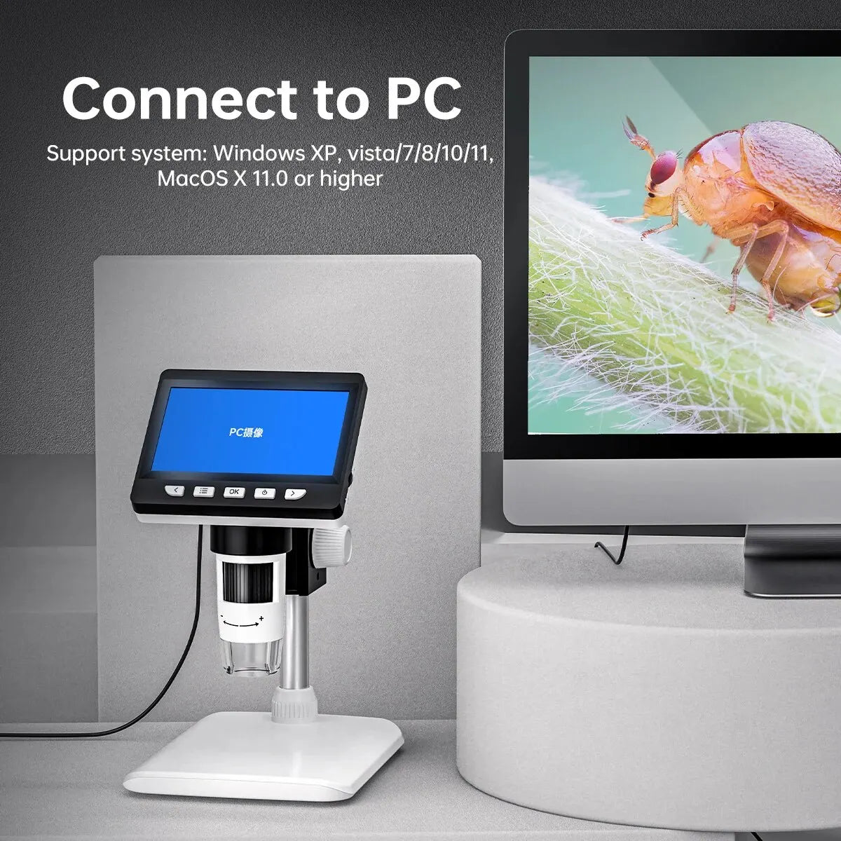 4.3 Inch Digital Microscope