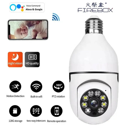 5G Bulb E27 Surveillance Camera Full Color