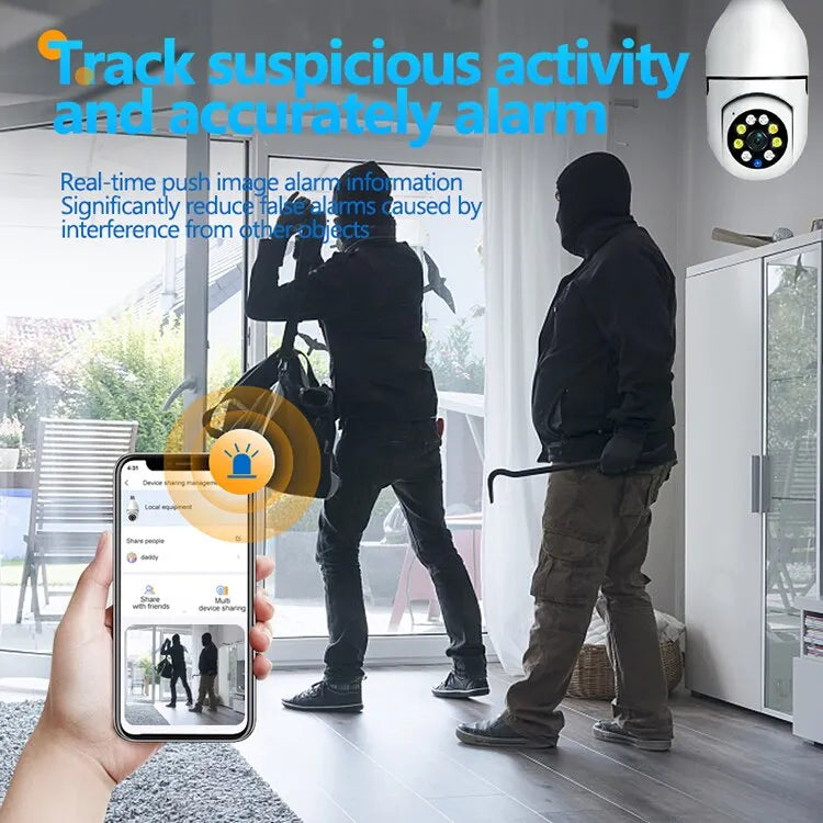 5G Bulb E27 Surveillance Camera Full Color